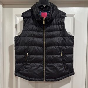 Lilly Pulitzer Black Puffer Vest
